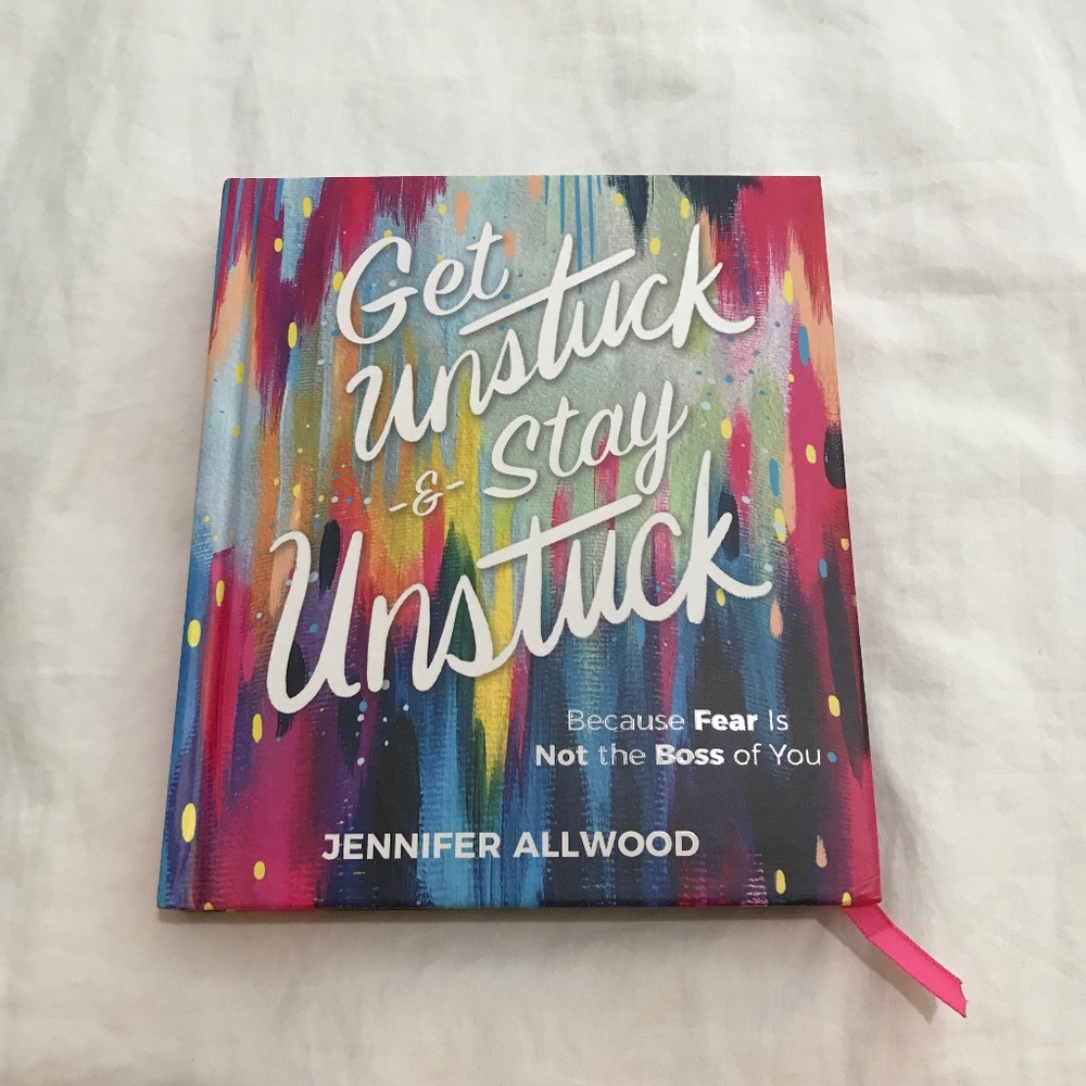 📚3/$35 Get Unstuck and Stay Unstuck Hardcover Book by Jennifer Allwood